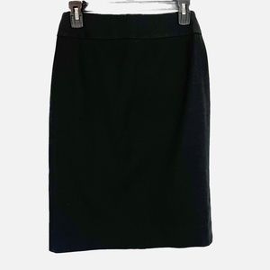 Banana Republic Solid Black Pencil Skirt Career Business Office - Size 0